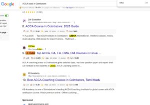 ACCA class in Coimbatore