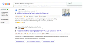 Building Materials Testing Chennai