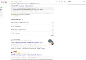 FRM coaching coimbatore