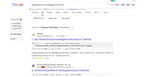 Geotechnical investigation Chennai