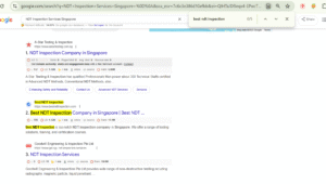 NDT Inspection Services Singapore