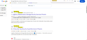 Storage Sites Security Service Phoenix