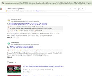 TNPSC General English Book