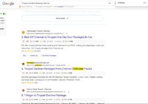 Tirupati Darshan Booking Chennai