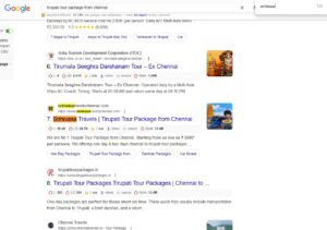 tirupati tour package from chennai